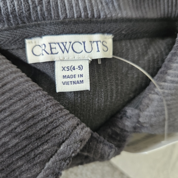 Crewcuts Girls Corduroy Shirt Jacket, XS/ 4-5, Black - Picture 5 of 6